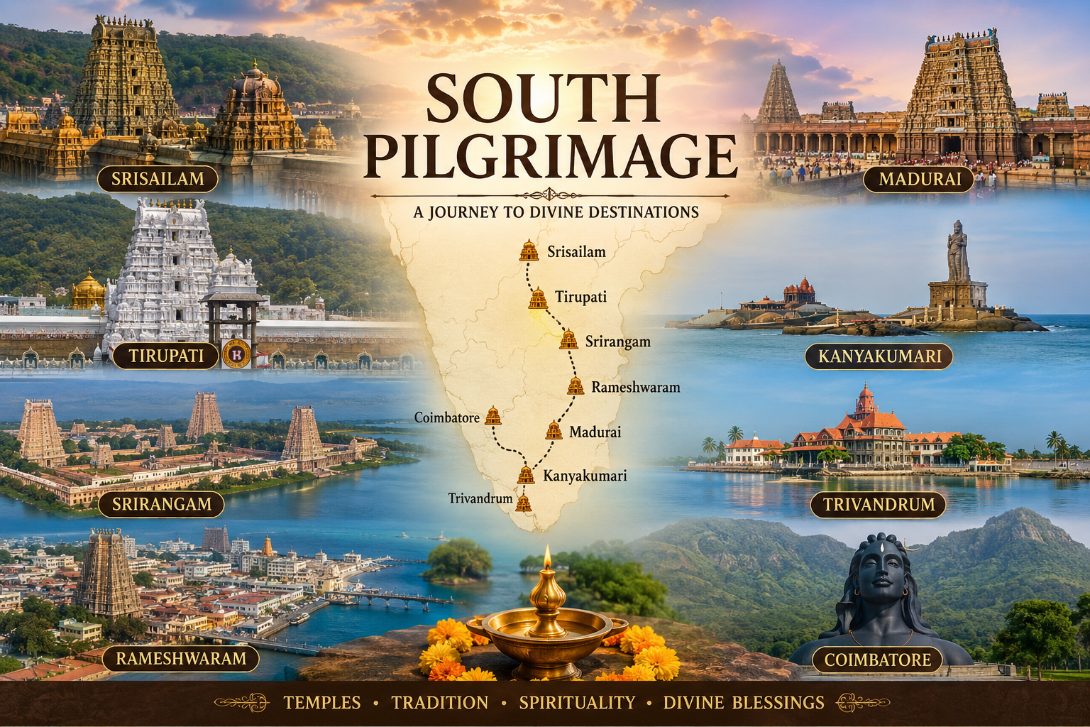 South India Pilgrimage Tour  Divine